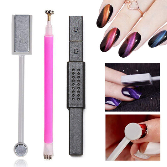 Magnet Stick Tool For Cat Eye Magnetic UV Gel Nail Polish Flower Stripe Grid