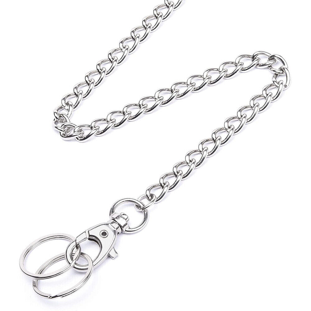 Silver Mental Key Chain Clip Pants Jeans Hip hop Biker Wallet Chain Belt Jewelry