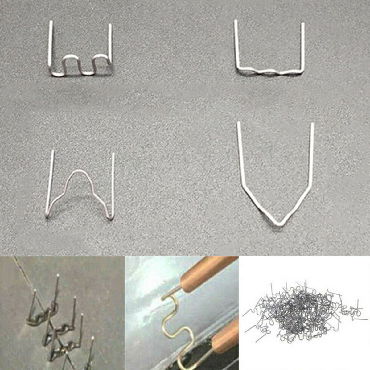 500PCS Hot Staples Welder For Car Bumper Plastic Welder Repair Kits 0.6/0.8mm