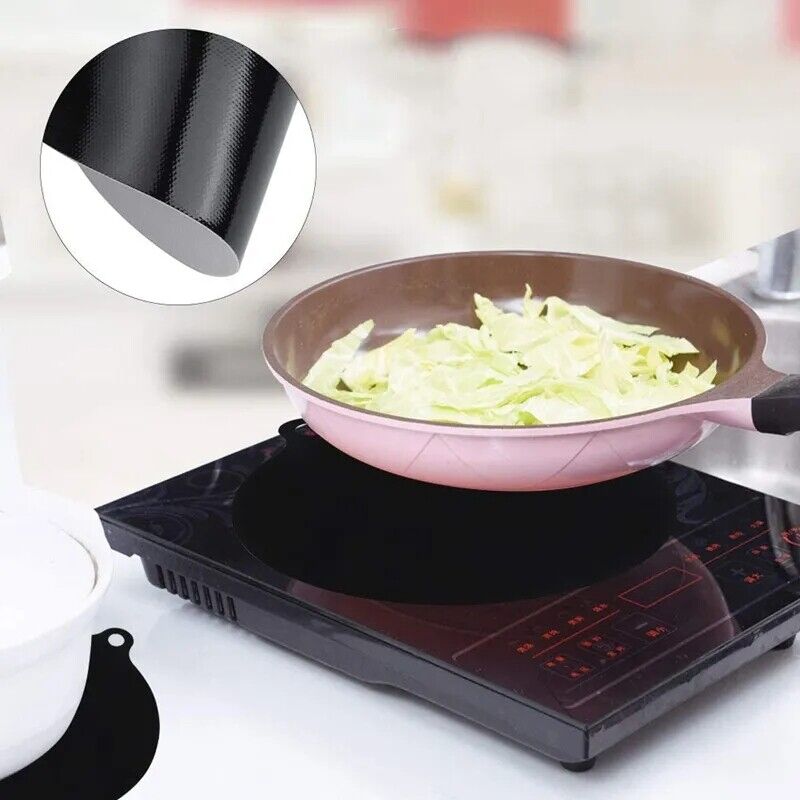 Reusable Induction Cooktop Mat Protector Silicone Heat Insulation Pad Nonslip