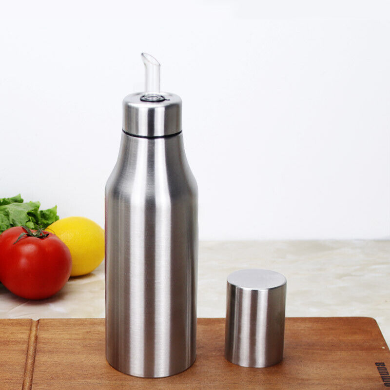 500-1000ml Stainless Steel Oil Dispenser Olive Vinegar Kitchen Tool Oil Bottle