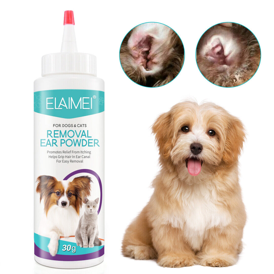 Pet Ear Fresh Ear Cleaner Powder for Dogs Cats Grooming Smell Remover Ears Care