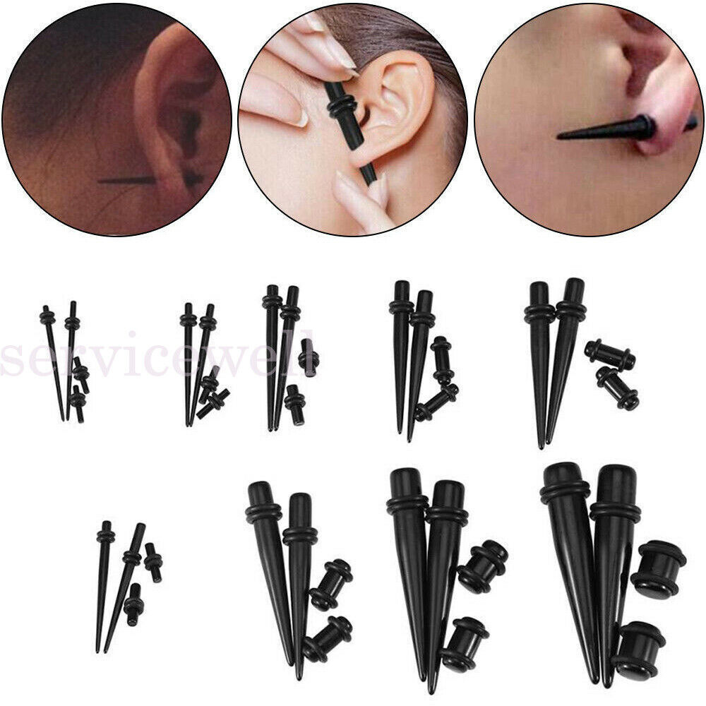 36pcs Ear Stretching Kit Plug Set Stretch Ear Taper Stretcher Expander Tapers