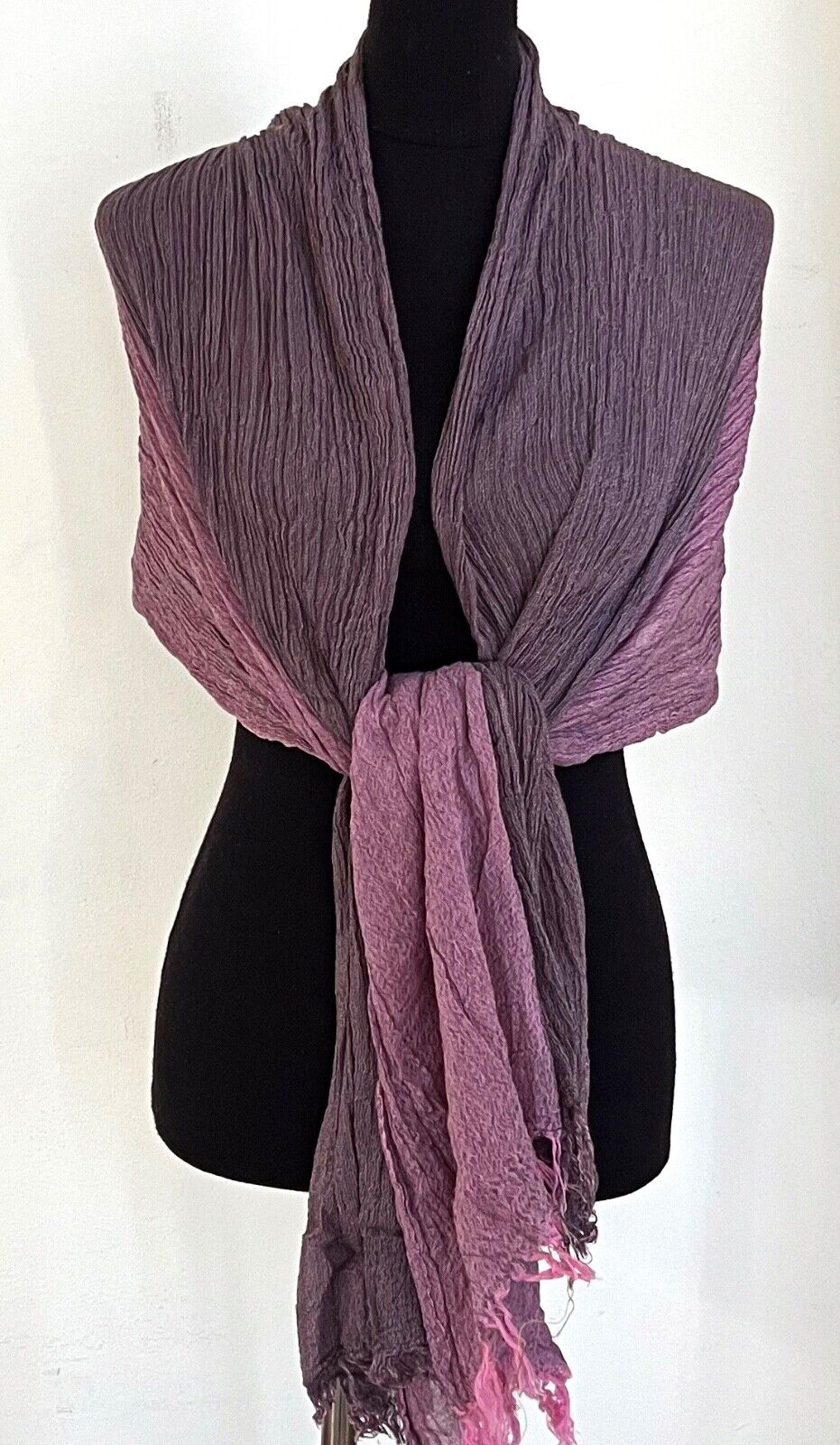 WINTER WARMER KNITTED PLEATED BUBBLE WRAP SCARF/SHAWL SC020