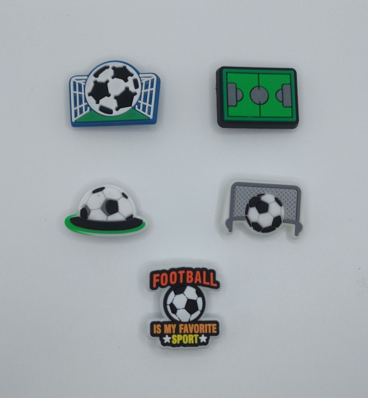 Football Charms, PVC Shoe Decor Set for Shoes