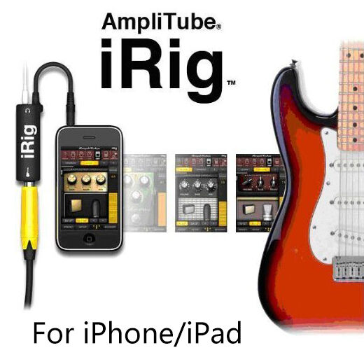 New AmpliTube iRig Interface Guitar Adapter for iPad iPhone iPod Touch