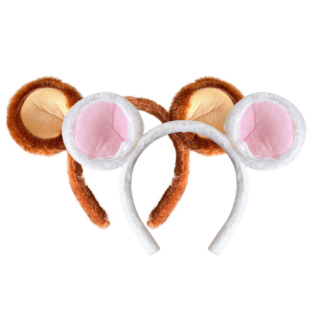 2x Headband Women Hair Cute Mouse Ear Decors Girls Makeup Hairband Birthday Party