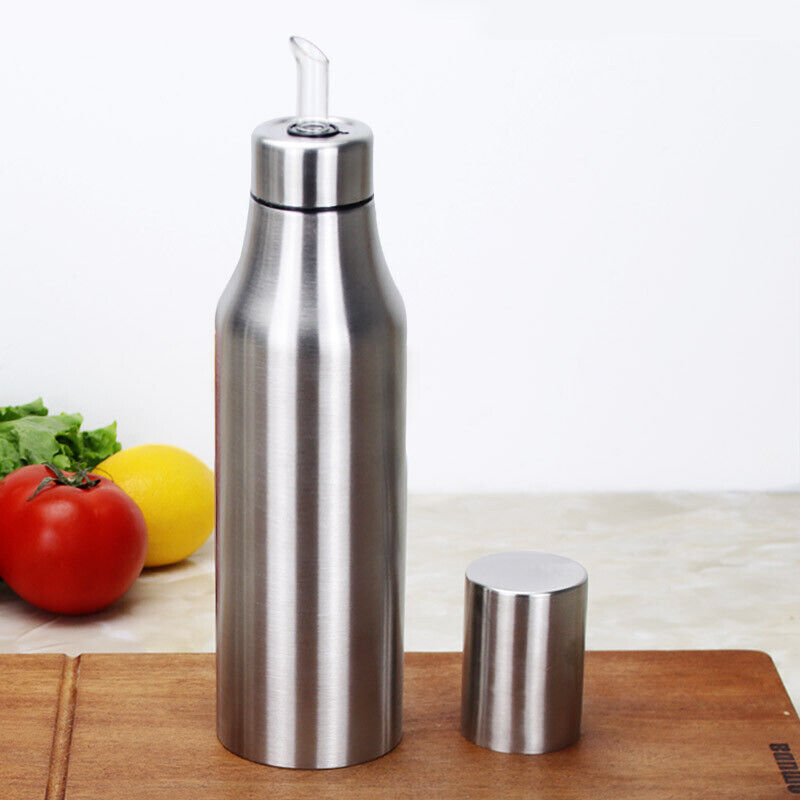 500-1000ml Stainless Steel Oil Dispenser Olive Vinegar Kitchen Tool Oil Bottle