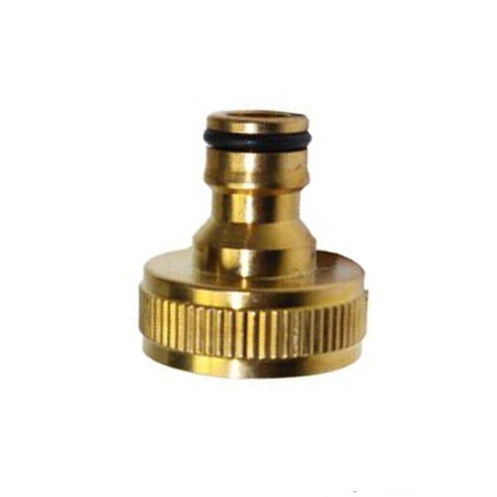 Upgrade Your Garden with Golden Brass Pipe Tap Connector/Adapter (3/4 Size)