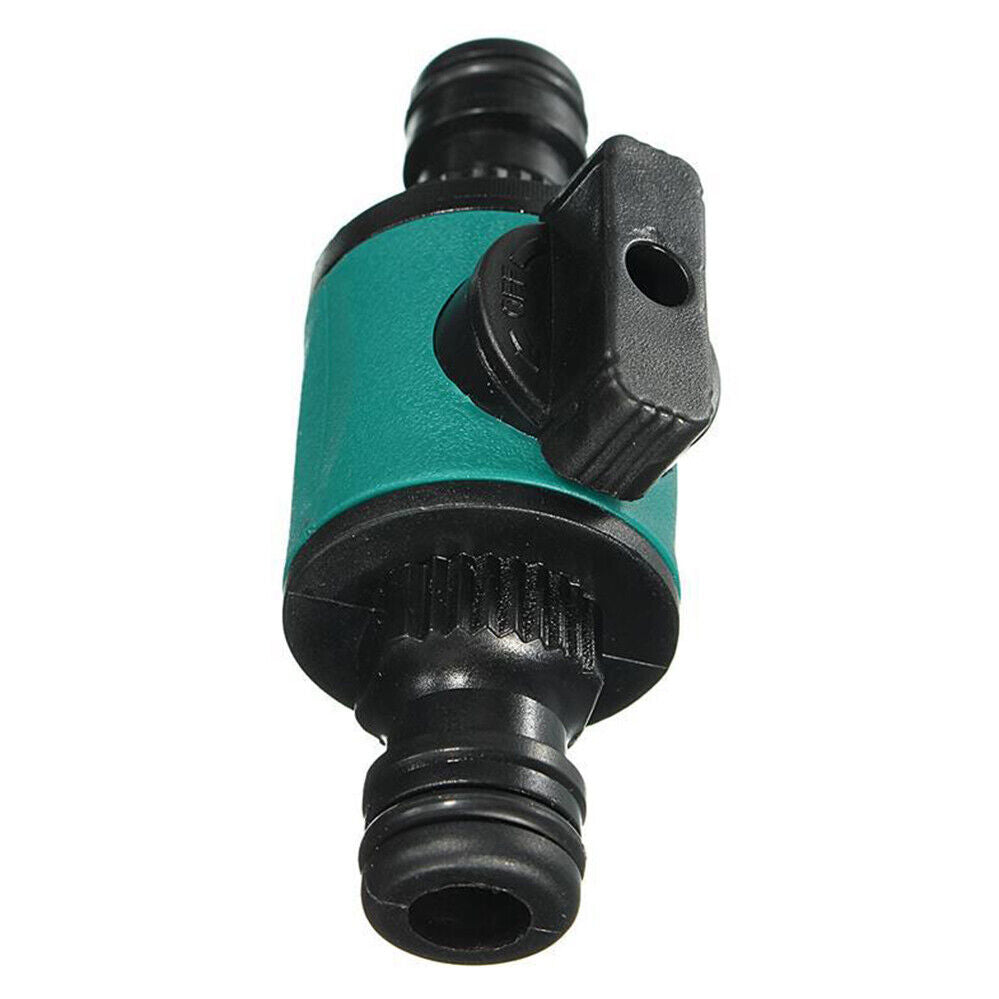 Switch Connector with Valve Hose Pipe Garden Connect Nipple Water Pipe Connector