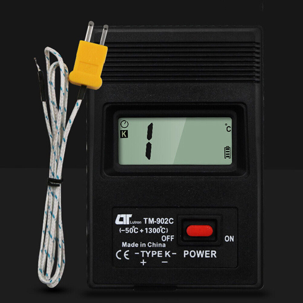 TM-902C Digital K Type LCD Thermometer Thermodetector Meter + Thermocouple