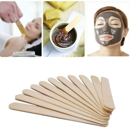 100pcs Large Waxing Sticks, Wax Sticks Spatula Disposable Wooden Sticks For Wax