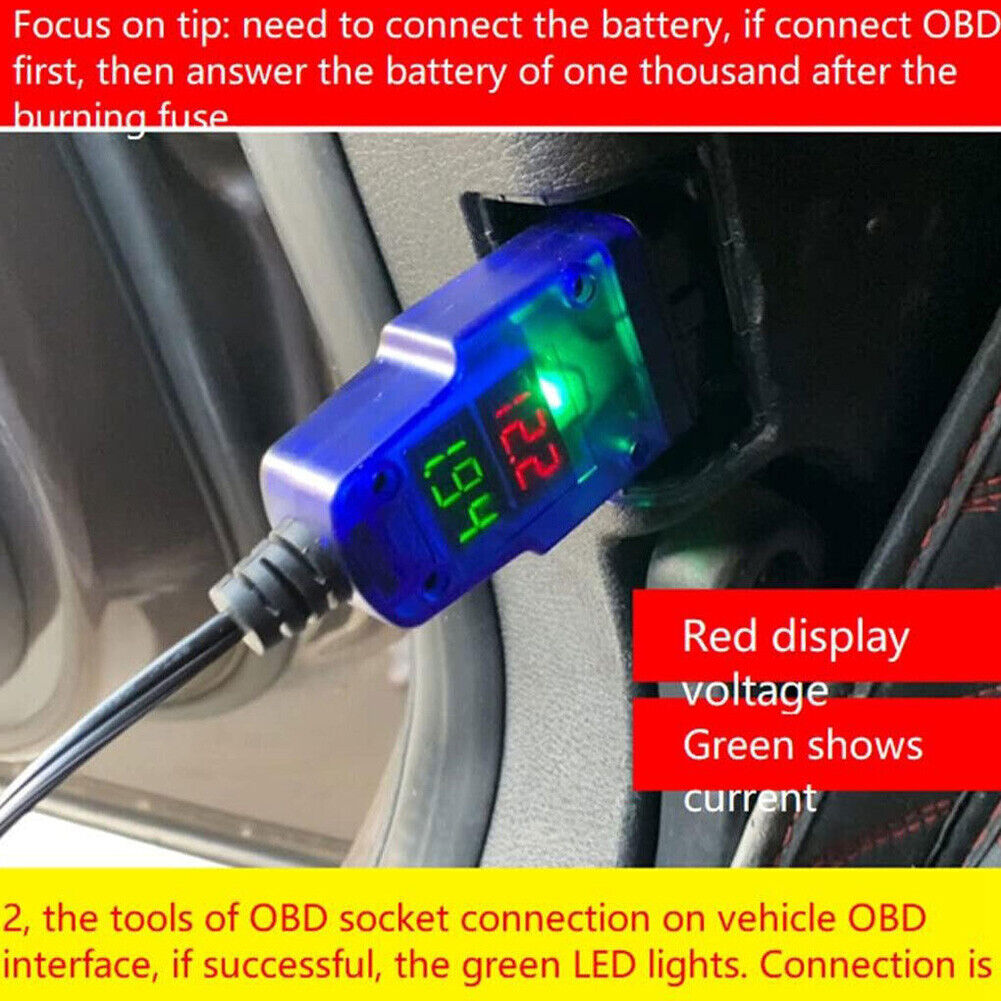 Tools OBD Memory Saver for Auto Car Emergency Power Supply Battery Clip