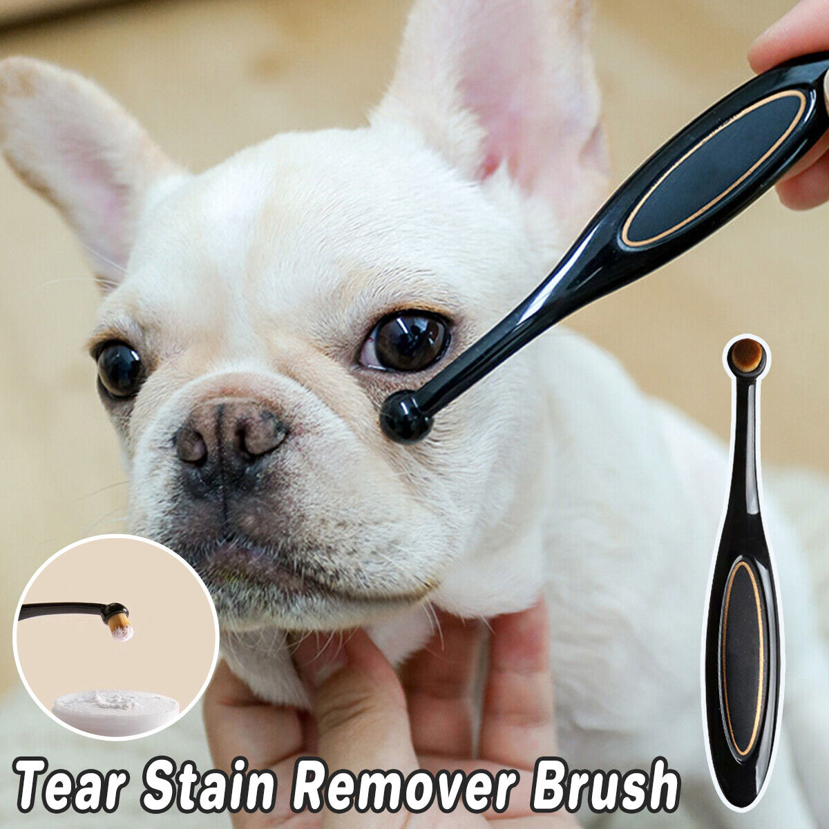 Pet Tear Stain Remover Brush Face Massager Cleaning Tool Cat Dog Comb Pet Eye