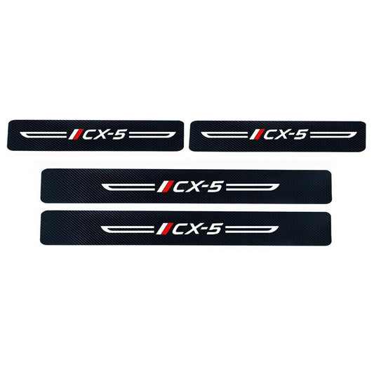 4×For Mazda Cx5 Car Door Plate Sill Scuff Anti Scratch Decal Sticker Protector OZ