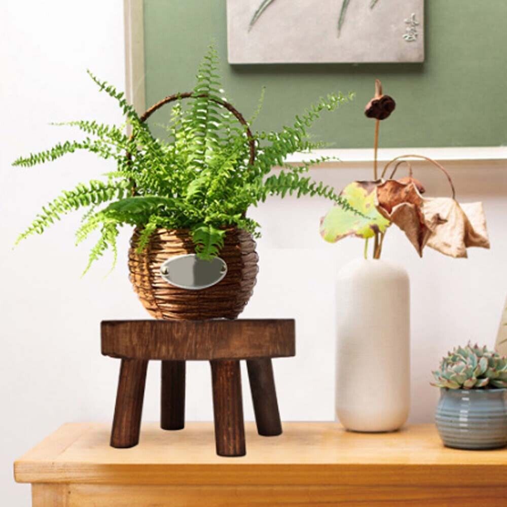 New Wooden Plant Stand Flower Pot Base Holder Stool Display Plant Stand Shelf