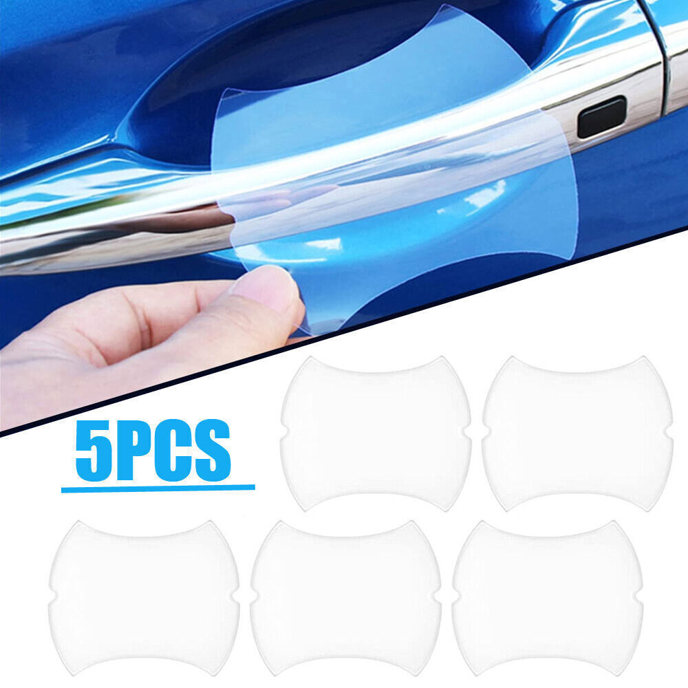 5x Car Clear Film Door Handle Protector Anti Scratch Stickers Cover Accessories