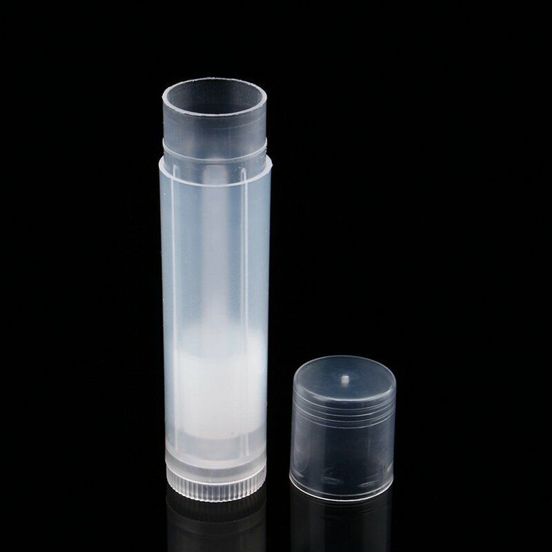 30x Empty lipstick Plastic Lip Balm Container Tubes Caps 5g DIY Balm T