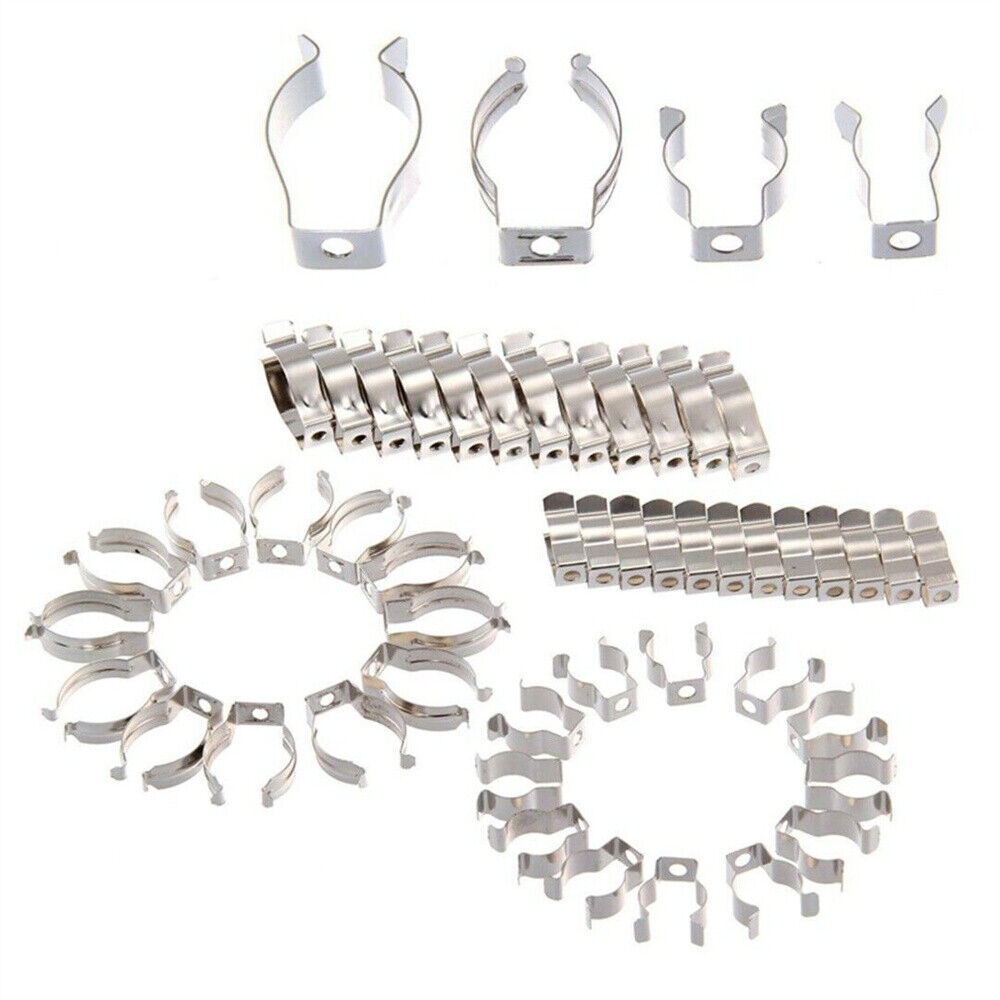 48PCS Tool Spring Terry Clips Heavy Duty Tool Storage Hangers For Storage 4 Size