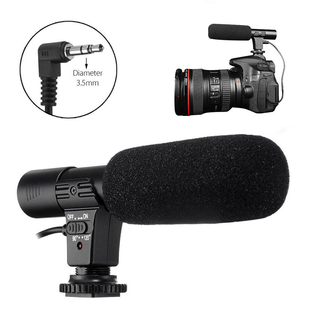 3.5mm Video Mic Microphone For Canon Nikon DSLR Camera DV Camcorder Mic Systems