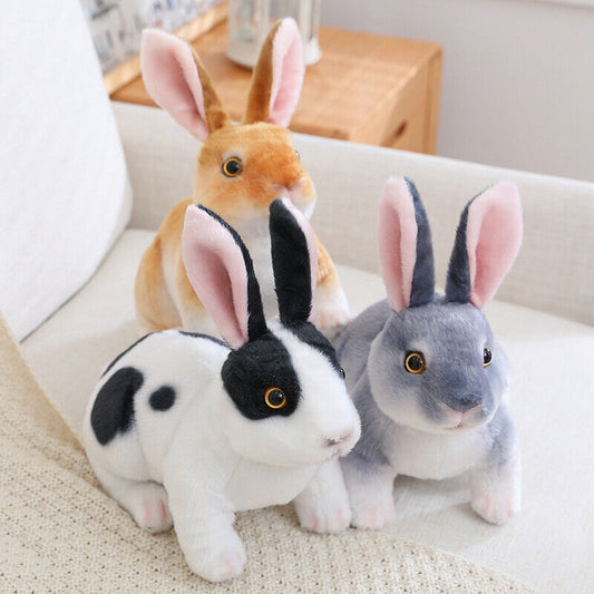 Realistic Rabbit Plush Toy Simulation Animal Doll Toys Kids Girls Birthday