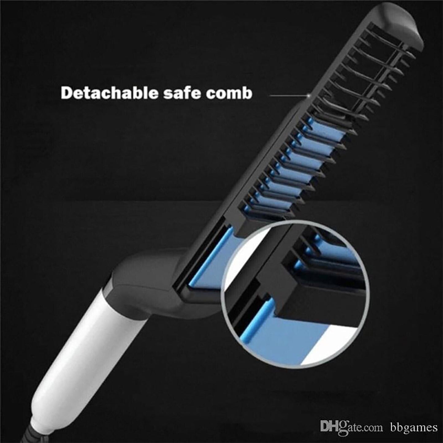 Quick Beard Straightener Hair Styler Multifunctional Comb Curler Show Cap Men