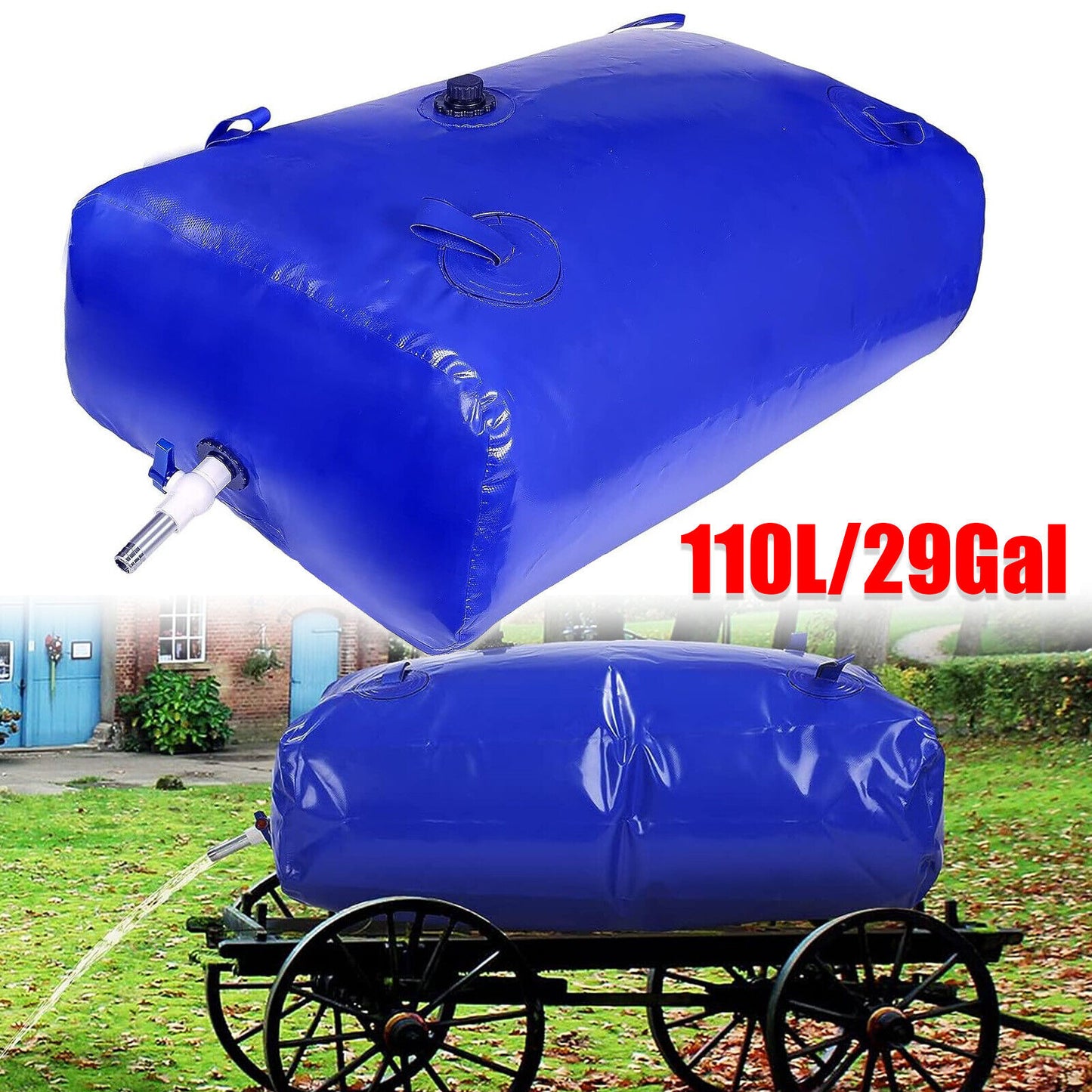 Large Water Bladder Bag Tank Camping Irrigation Agricultural Car Hydration 110L