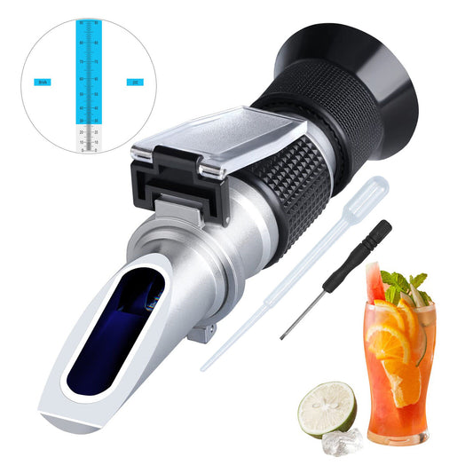 Portable Handheld 0-90% Brix Refractometer Sugar Content Measurement Test Meter