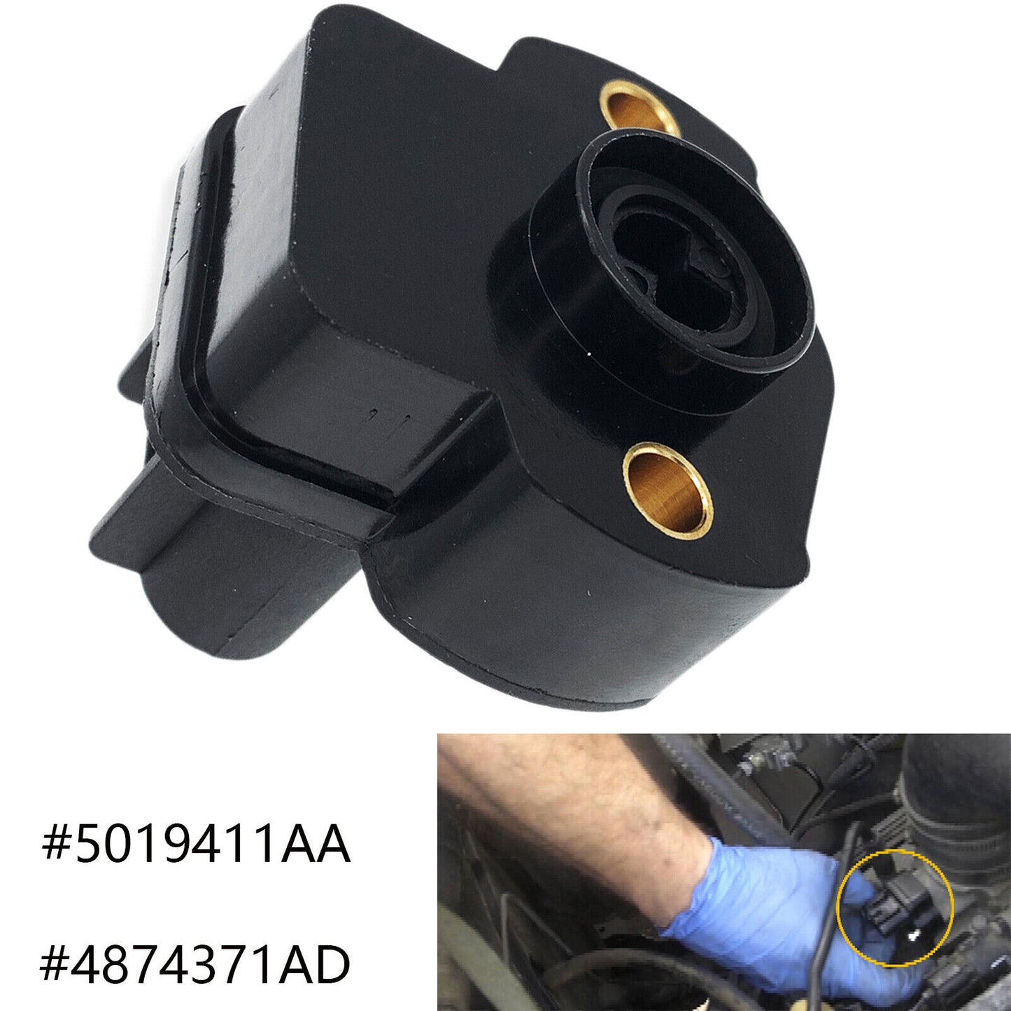 TPS Throttle Position Sensor For 02-06 Jeep Grand Cherokee L6 4.0L V6 4874371AD