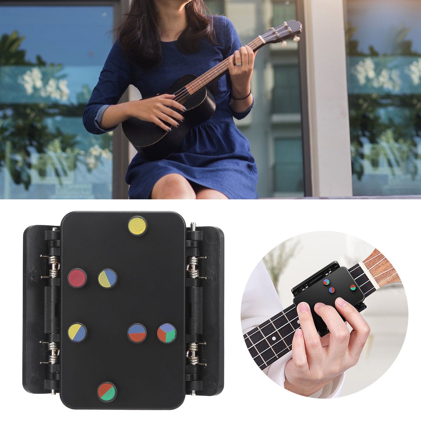 Ukulele Aid Chord Assisted Learning Tool Practice Assistant Musical Accessorie