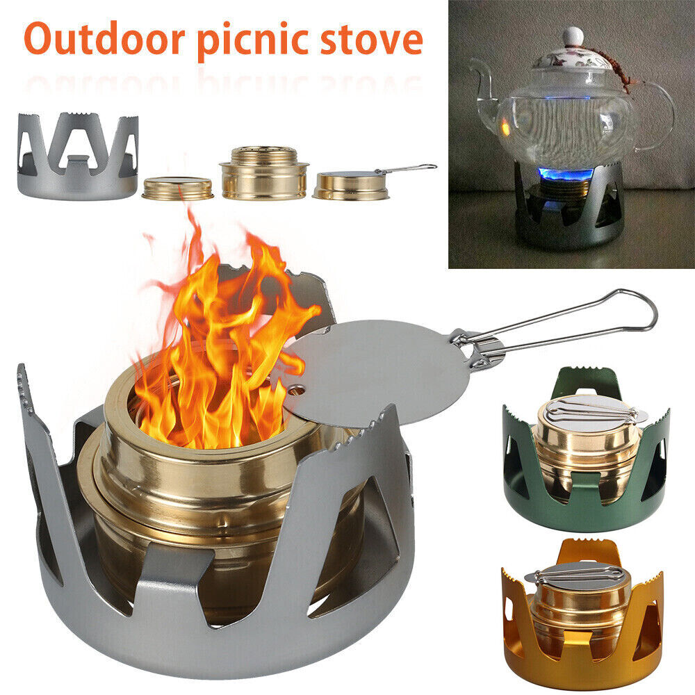 Mini Spirit Burner Alcohol Stove For Outdoor Hiking Camping Picnic Portable