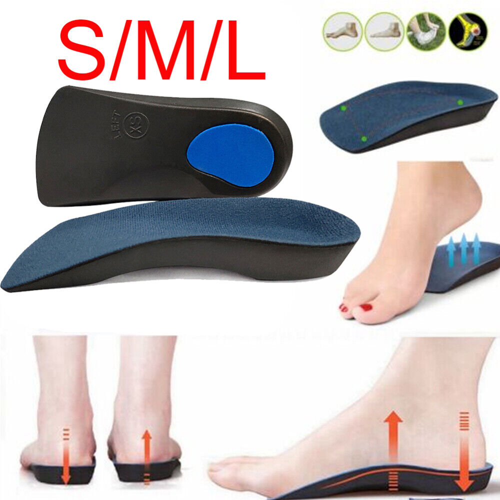 Orthotic Arch Support Insoles For Plantar Fasciitis Fallen Arches Flat Feet 3/4