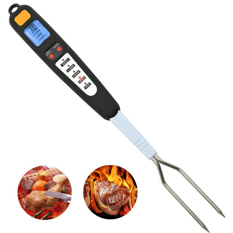 Digital Meat Thermometer Fork Food Thermometer Probe Cooking Temperature Tool