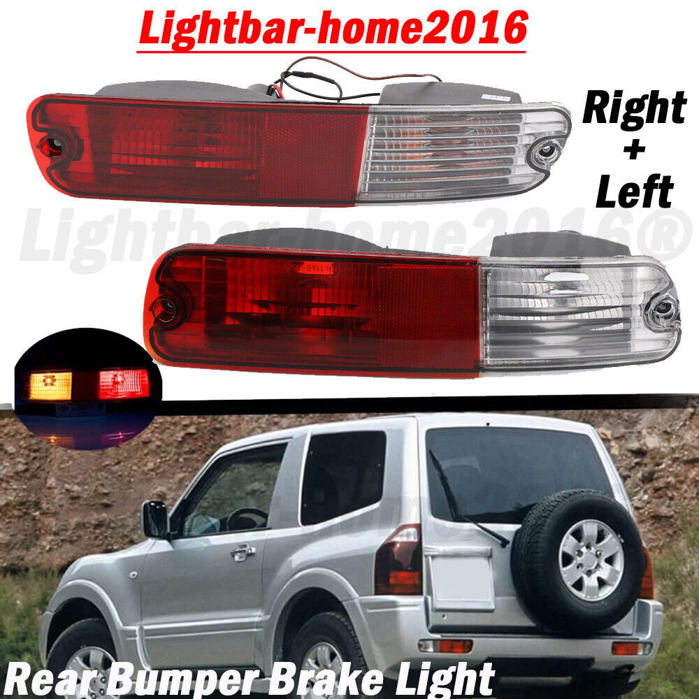 Rear Brake Bumper Reflector Brake Light For Mitsubishi Pajero NP 2002-2006