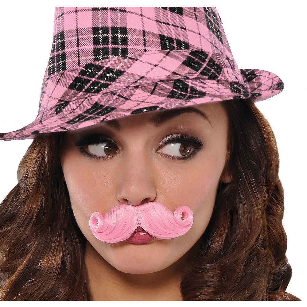 Pink Mini Handlebar Moustache