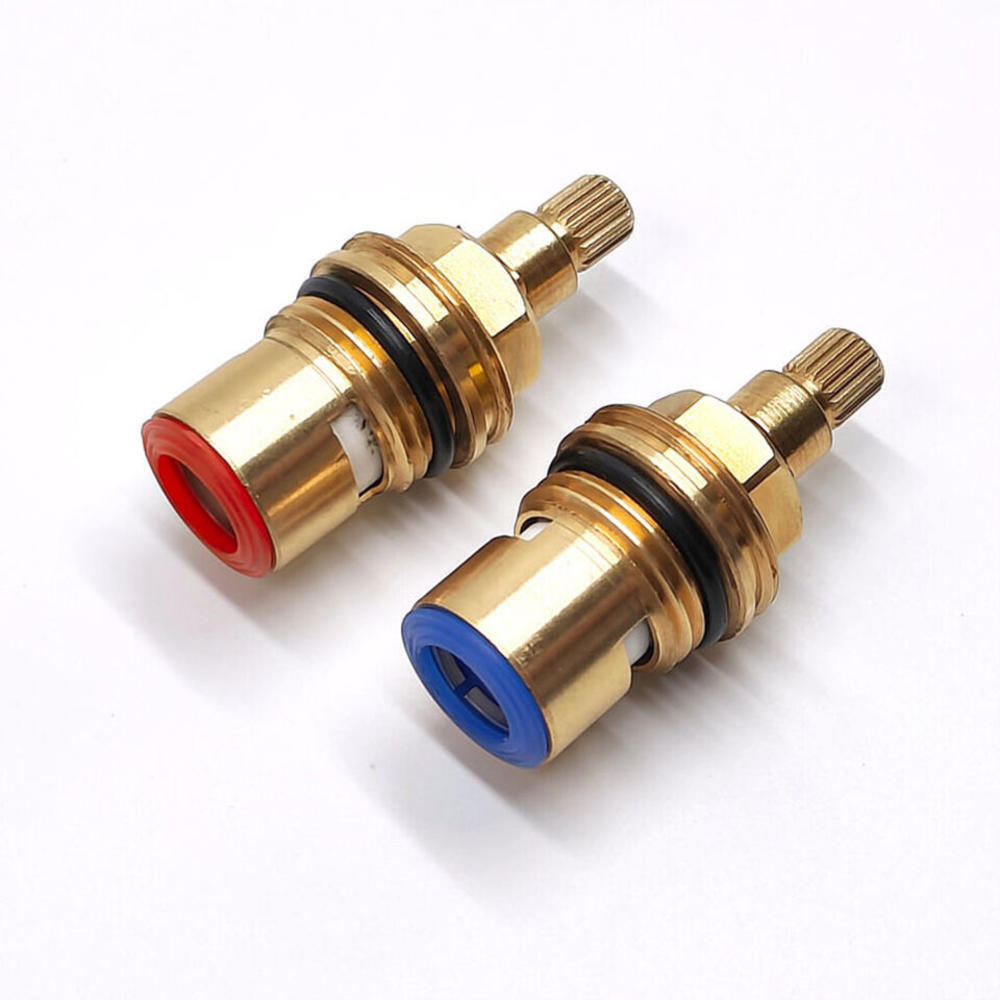 2X Replacement Tap Cartridge Valve Ceramic Disc Gland Quarter Turn 20 Teeth 1/2"