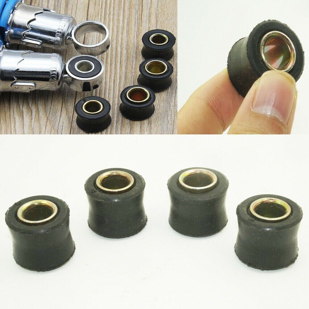 Heavy Duty 10mm Rubber Shock Absorber Bushes for Quad Dirt Bike ATV Set of 4