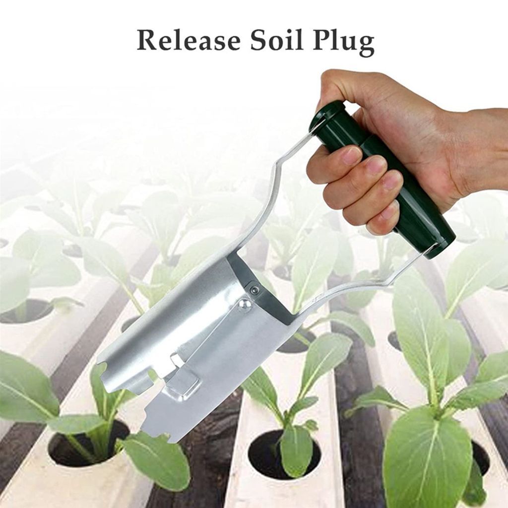 Automatic Garden Bulb Planter With Depth Mark Auto Transplanter Soil Hole Punch