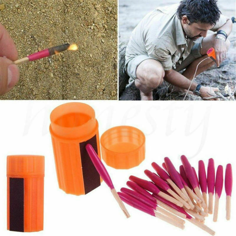 Windproof Waterproof Stormproof Emergency Survival Matches Fire Starters Outdoor