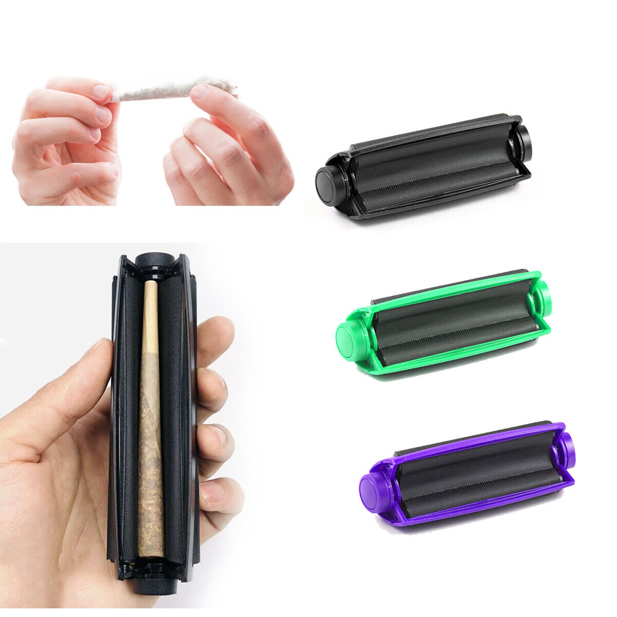 Portable Manual Tobacco Joint Roller Cone Cigarette Rolling Machine for 110mm