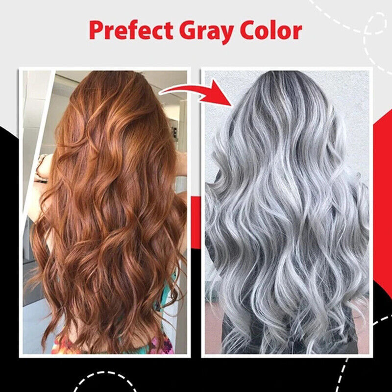 100ml Hair Dye Crem Light Gray Silver Hair Color Cream Grandma Gray Punk Style