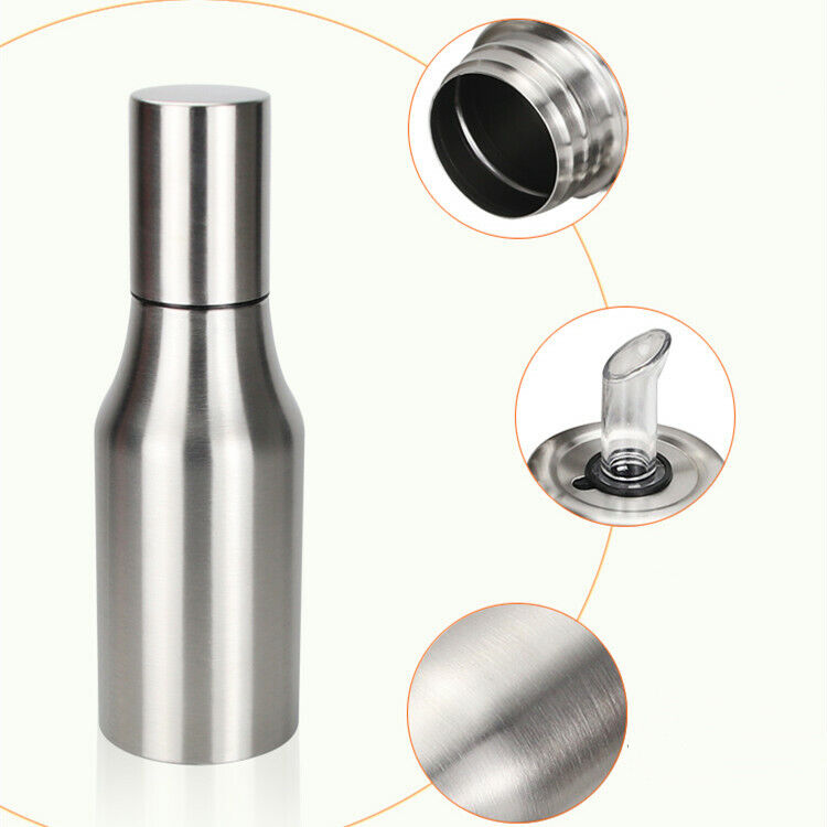 500-1000ml Stainless Steel Oil Dispenser Olive Vinegar Kitchen Tool Oil Bottle