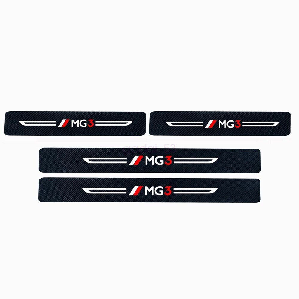 4×  For MG 3 Car Door Plate Sill Scuff Anti Scratch Decal Sticker Protector