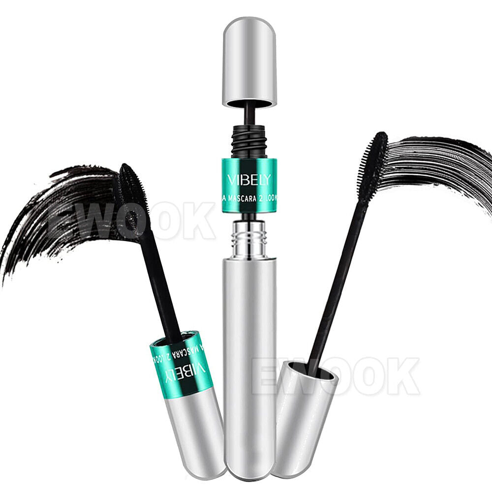 Lash Cosmetics Vibely Mascara 4D Thick Long Waterproof Silk Fiber Mascara Makeup