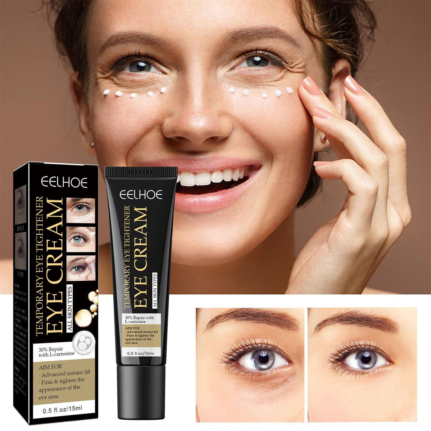 Instant Firming Eye Cream Temporary Tightening Gels Reduces Under-Eye Bags