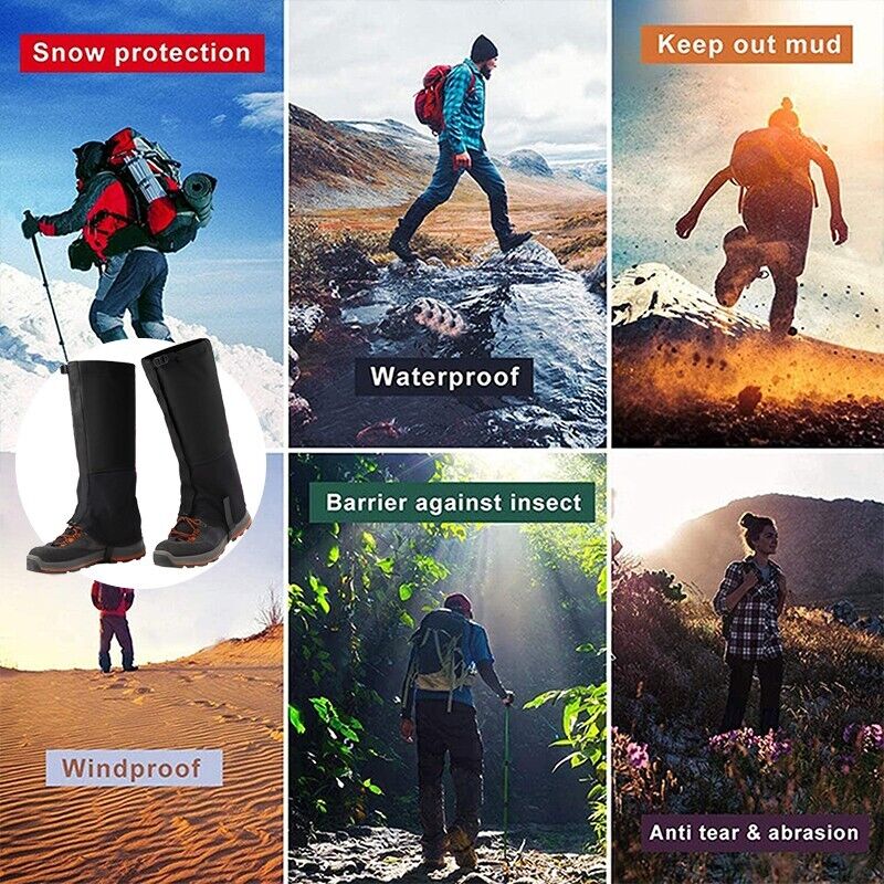 Outdoor Waterproof Hiking Boots Leg Protecte Gaiters Cover Snake Waterproof Boot