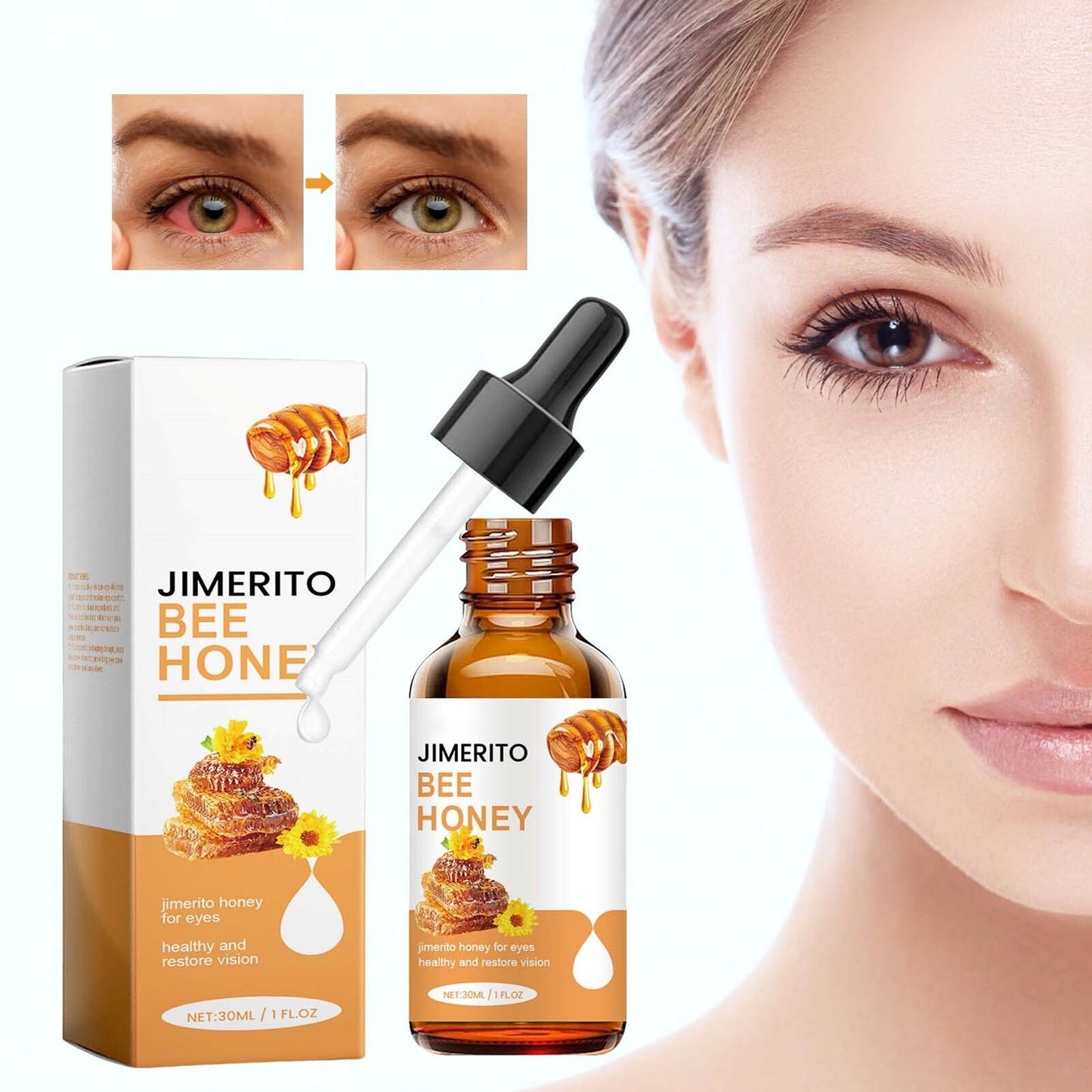 Jimerito Honey-for Eyes, Jimerito Honey-Eye Drops, Jimerito Bee-Honey for Eye