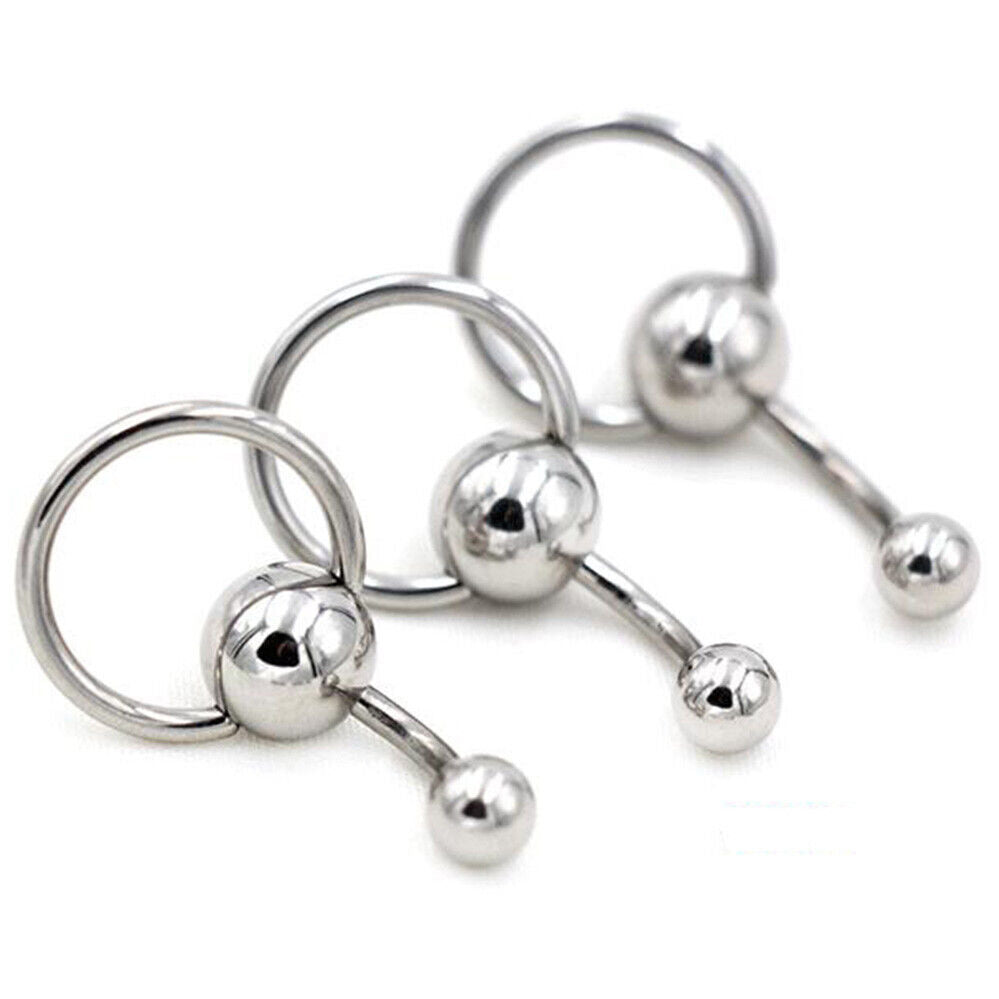 Belly Button Navel Ring Bars Body Piercing Surgical Steel Dangle Flower