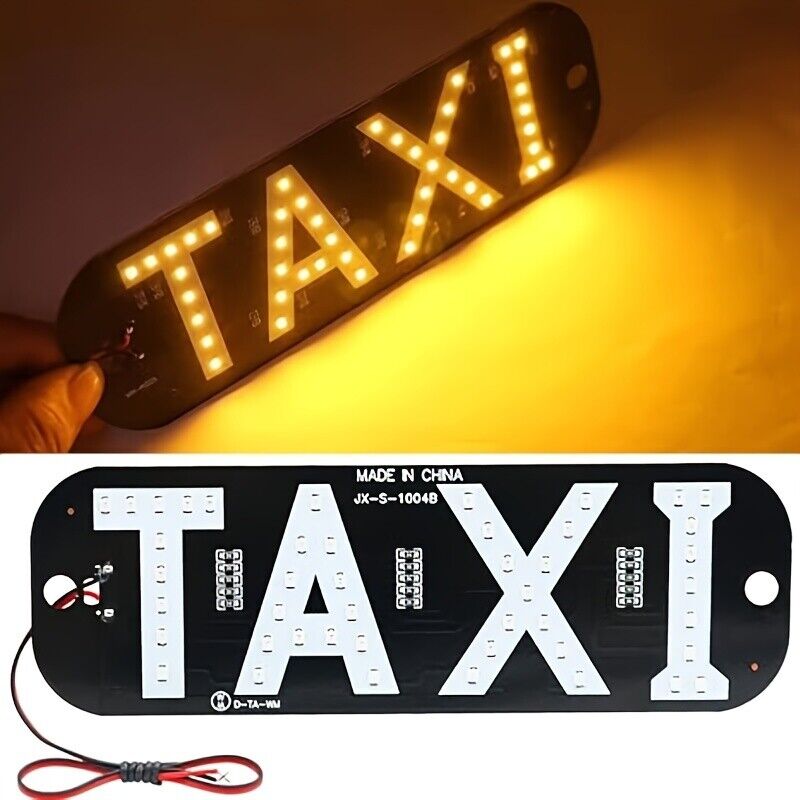 LED Lighting Sign USB Plug LED Light Signs For Car Windshield Taxi Sign Light