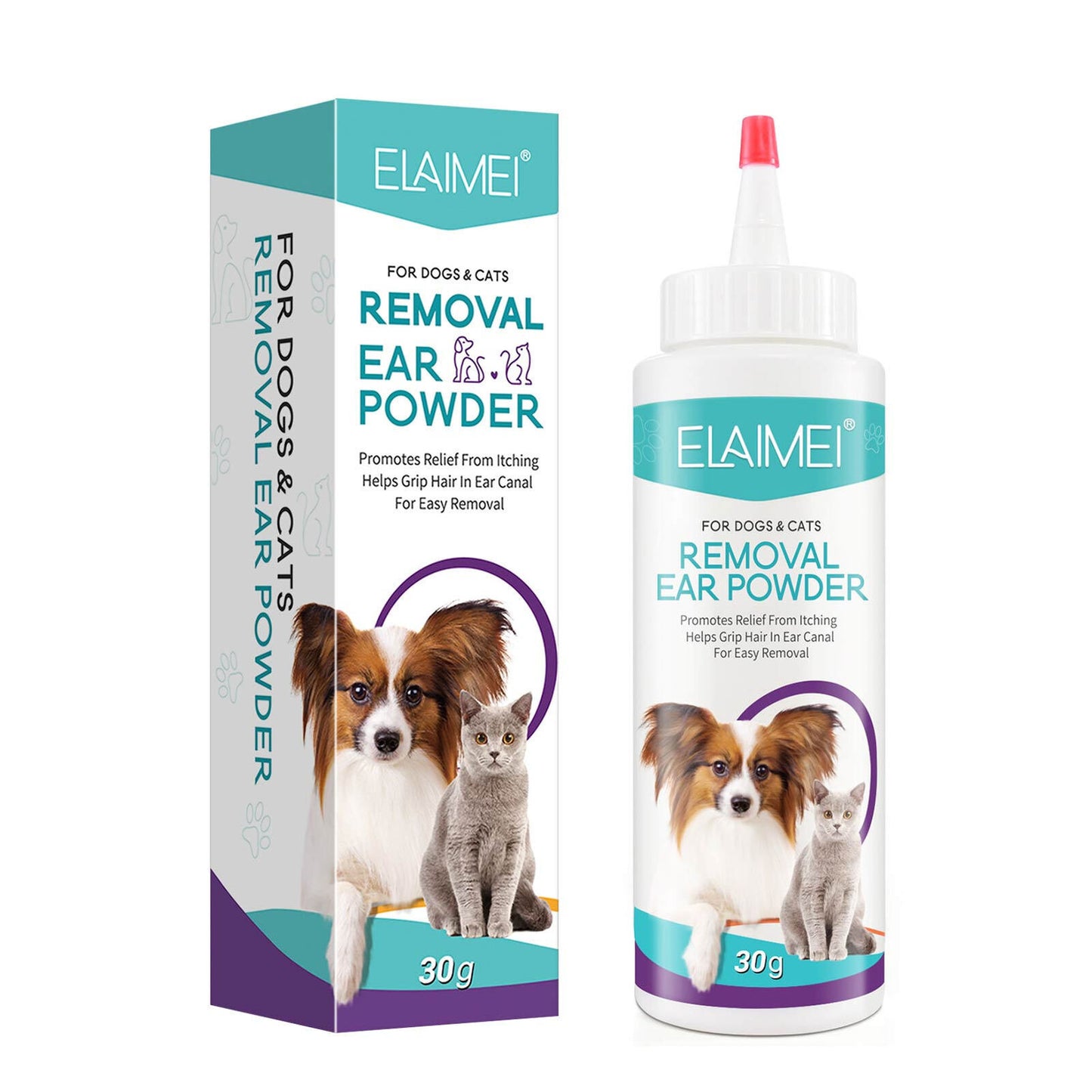 Pet Removal Hair Powder For Dog Cat Ear Cleaner Removal Ears Mite Antipruritic